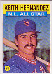 1986 Topps Baseball Cards      701     Keith Hernandez AS